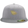 Flexfit 6210 Structured Flat Bill Fitted Hat Thumbnail