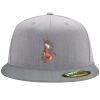 Flexfit 6210 Structured Flat Bill Fitted Hat Thumbnail