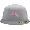 Flexfit 6210 Structured Flat Bill Fitted Hat Thumbnail