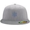 Flexfit 6210 Structured Flat Bill Fitted Hat Thumbnail