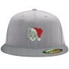 Flexfit 6210 Structured Flat Bill Fitted Hat Thumbnail