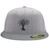 Flexfit 6210 Structured Flat Bill Fitted Hat Thumbnail