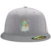 Flexfit 6210 Structured Flat Bill Fitted Hat Thumbnail