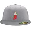 Flexfit 6210 Structured Flat Bill Fitted Hat Thumbnail