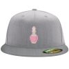 Flexfit 6210 Structured Flat Bill Fitted Hat Thumbnail