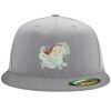 Flexfit 6210 Structured Flat Bill Fitted Hat Thumbnail