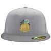 Flexfit 6210 Structured Flat Bill Fitted Hat Thumbnail