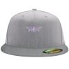 Flexfit 6210 Structured Flat Bill Fitted Hat Thumbnail