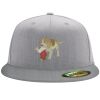 Flexfit 6210 Structured Flat Bill Fitted Hat Thumbnail