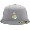 Flexfit 6210 Structured Flat Bill Fitted Hat Thumbnail