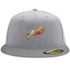 Flexfit 6210 Structured Flat Bill Fitted Hat Thumbnail