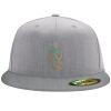 Flexfit 6210 Structured Flat Bill Fitted Hat Thumbnail