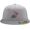 Flexfit 6210 Structured Flat Bill Fitted Hat Thumbnail