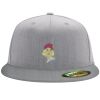 Flexfit 6210 Structured Flat Bill Fitted Hat Thumbnail