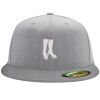 Flexfit 6210 Structured Flat Bill Fitted Hat Thumbnail