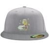 Flexfit 6210 Structured Flat Bill Fitted Hat Thumbnail