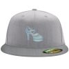 Flexfit 6210 Structured Flat Bill Fitted Hat Thumbnail