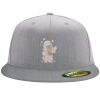 Flexfit 6210 Structured Flat Bill Fitted Hat Thumbnail