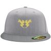 Flexfit 6210 Structured Flat Bill Fitted Hat Thumbnail