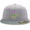 Flexfit 6210 Structured Flat Bill Fitted Hat Thumbnail