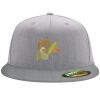 Flexfit 6210 Structured Flat Bill Fitted Hat Thumbnail