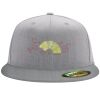 Flexfit 6210 Structured Flat Bill Fitted Hat Thumbnail