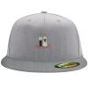 Flexfit 6210 Structured Flat Bill Fitted Hat Thumbnail
