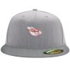 Flexfit 6210 Structured Flat Bill Fitted Hat Thumbnail