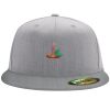 Flexfit 6210 Structured Flat Bill Fitted Hat Thumbnail