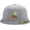Flexfit 6210 Structured Flat Bill Fitted Hat Thumbnail