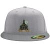 Flexfit 6210 Structured Flat Bill Fitted Hat Thumbnail