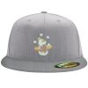 Flexfit 6210 Structured Flat Bill Fitted Hat Thumbnail