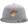 Flexfit 6210 Structured Flat Bill Fitted Hat Thumbnail
