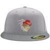 Flexfit 6210 Structured Flat Bill Fitted Hat Thumbnail