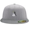 Flexfit 6210 Structured Flat Bill Fitted Hat Thumbnail