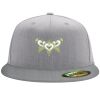 Flexfit 6210 Structured Flat Bill Fitted Hat Thumbnail