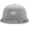 Flexfit 6210 Structured Flat Bill Fitted Hat Thumbnail