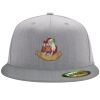 Flexfit 6210 Structured Flat Bill Fitted Hat Thumbnail