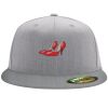 Flexfit 6210 Structured Flat Bill Fitted Hat Thumbnail