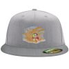 Flexfit 6210 Structured Flat Bill Fitted Hat Thumbnail