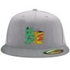 Flexfit 6210 Structured Flat Bill Fitted Hat Thumbnail