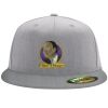 Flexfit 6210 Structured Flat Bill Fitted Hat Thumbnail