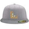 Flexfit 6210 Structured Flat Bill Fitted Hat Thumbnail