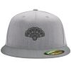 Flexfit 6210 Structured Flat Bill Fitted Hat Thumbnail