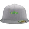 Flexfit 6210 Structured Flat Bill Fitted Hat Thumbnail