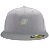 Flexfit 6210 Structured Flat Bill Fitted Hat Thumbnail