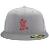 Flexfit 6210 Structured Flat Bill Fitted Hat Thumbnail