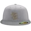 Flexfit 6210 Structured Flat Bill Fitted Hat Thumbnail