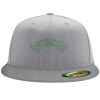 Flexfit 6210 Structured Flat Bill Fitted Hat Thumbnail
