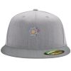 Flexfit 6210 Structured Flat Bill Fitted Hat Thumbnail